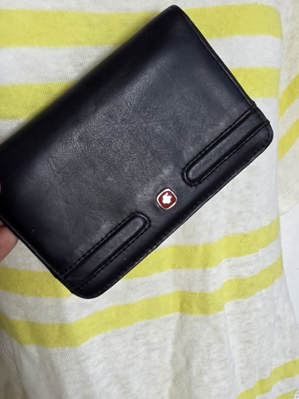 Wenger Vintage SwissGear Black Leather 3 Slot Wallet (S16)